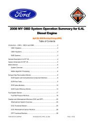 2008 MY OBD System Operation Summary for 6.4L Diesel Engine