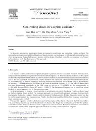 Controlling chaos in Colpitts oscillator - Mechatronics