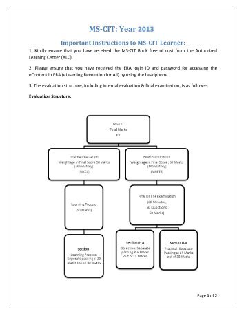 MS-CIT: Year 2012 - MKCL