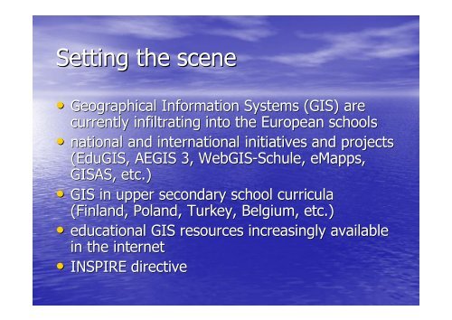 GIS Education in European Upper Secondary Schools - HERODOT ...