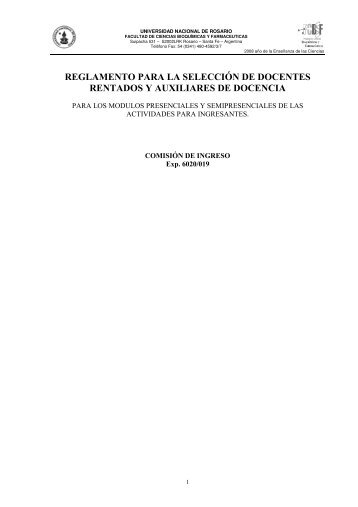 reglamento para la selecciÃ³n de docentes rentados y auxiliares de ...