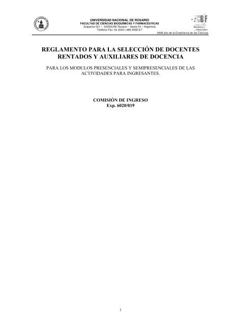 reglamento para la selecciÃ³n de docentes rentados y auxiliares de ...