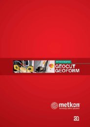 GEOCUT, GEOFORM complete catalogue - Kemet International