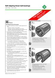 Self-aligning linear ball bearings: Light range - metric ... - PTplace.com