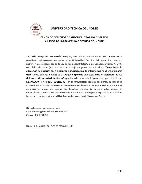 FECYT TESIS.pdf - Repositorio UTN - Universidad TÃ©cnica del Norte