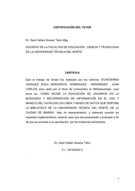 FECYT TESIS.pdf - Repositorio UTN - Universidad TÃ©cnica del Norte