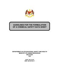 guidelines for the formulation of a chemical safety data sheet - Dosh