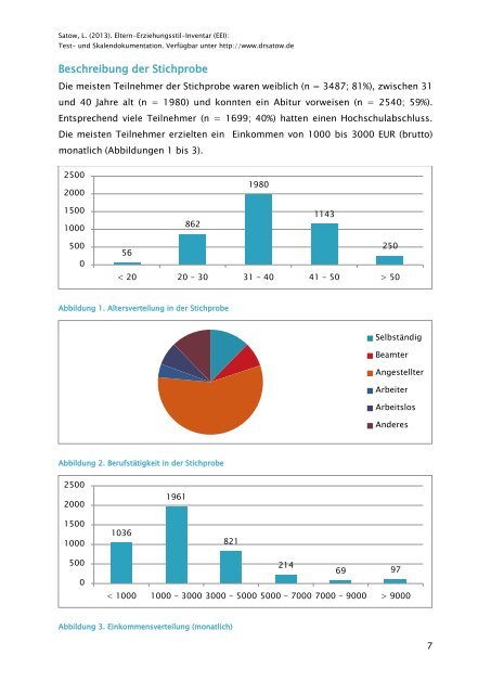 ausfÃƒÂ¼hrliche Test- und Skalendokumentation - ZPID