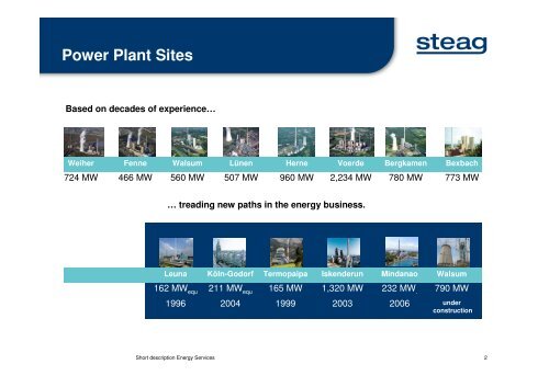 STEAG Energy Services_short - STEAG Energy Services GmbH