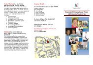 Coombe PCT Leaflet - South Inner City Partnership in Primary Care