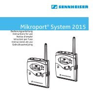 Mikroport® System 2015 - Sennheiser