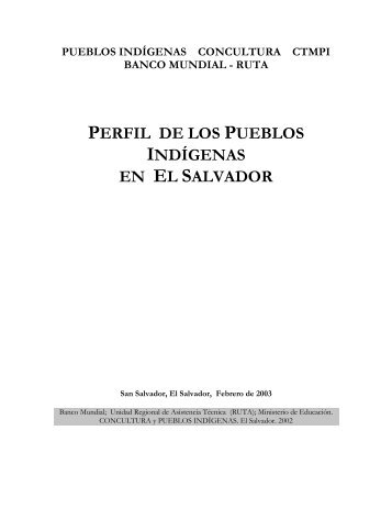 Pueblos indÃ­genas de El Salvador - Territorios Centroamericanos