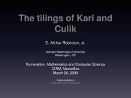 The tilings of Kari and Culik