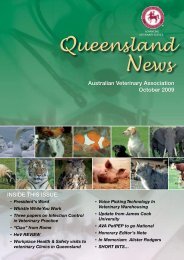 Queensland News - Australian Veterinary Association