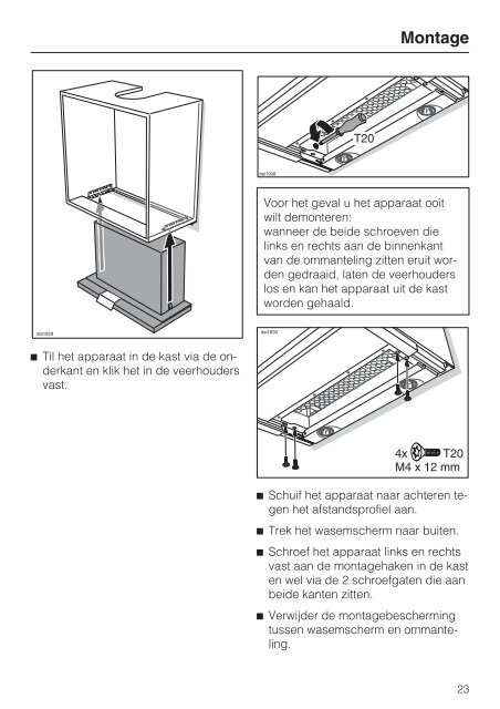 Miele DA3360 inbouw vlakscherm afzuigkap 60 cm ... - Wehkamp.nl