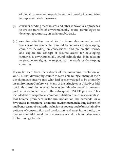 Reaffirming the Environment-Development Nexus of UNCED 1992