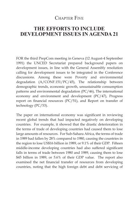 Reaffirming the Environment-Development Nexus of UNCED 1992