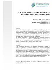 a norma brasileira de mudanÃ§as climÃ¡ticas - abnt nbr iso 14064