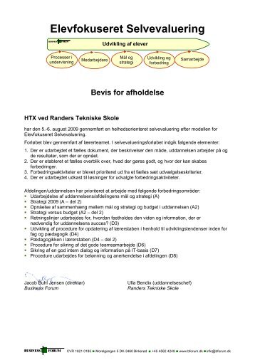 Elevfokuseret Selvevaluering - Tradium