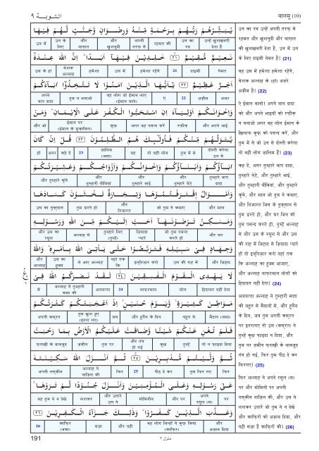 Aasan ihNdI tjuRma - Understand Quran