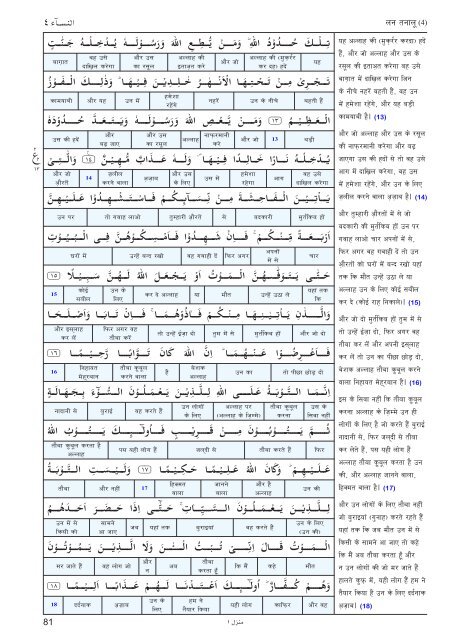 Aasan ihNdI tjuRma - Understand Quran