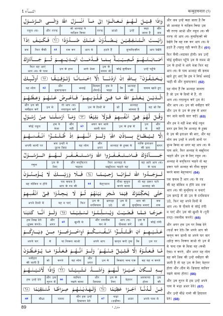 Aasan ihNdI tjuRma - Understand Quran