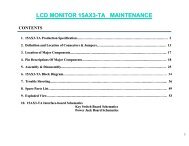 LCD MONITOR 15AX3-TA MAINTENANCE