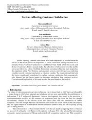 Factors Affecting Customer Satisfaction