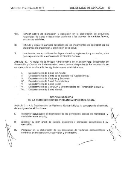 P.O.E 23/01/2013 - Gobierno del Estado de Sinaloa