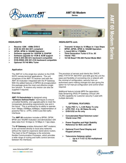 AMT 60 Modem - Advantech