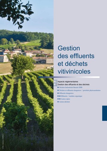 Gestion des effluents et dÃ©chets viticoles - La Chambre d'Agriculture ...