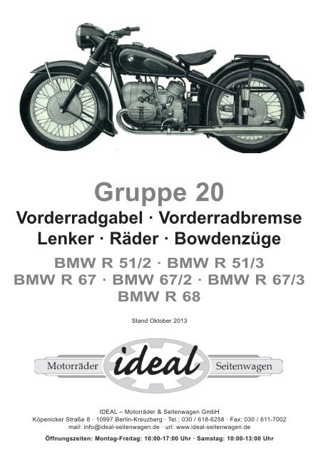 BMW Motorrad Ersatzteilliste