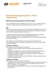 Beteendevetenskapliga programmet, 180 hp (Västerås) (pdf 185 kB)