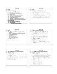 Inhalt 4 Datenmodellierung 4.1 Entity-Relationship-Modell 4.2 ...