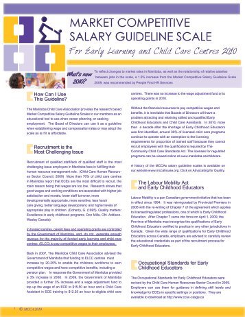 market competitive salary guideline scale - Manitoba Child Care ...