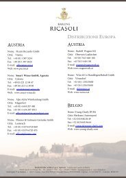 AUSTRIA DISTRIBUZIONE EUROPA AUSTRIA ... - Barone Ricasoli