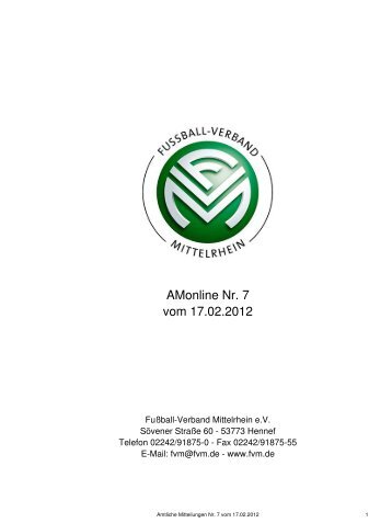 AMonline Nr. 7 vom 17.02.2012