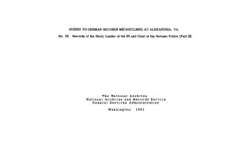 GUIDES TO GERMAN RECORDS MICROFILMED AT ALEXANDRIA ...