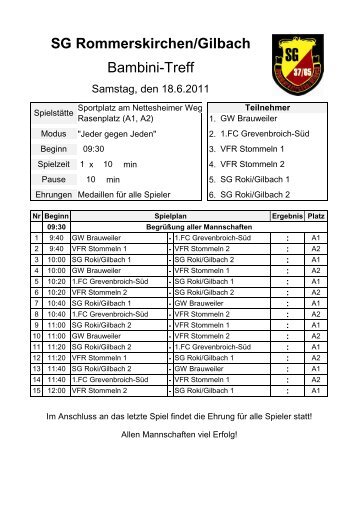 SG Rommerskirchen/Gilbach Bambini-Treff