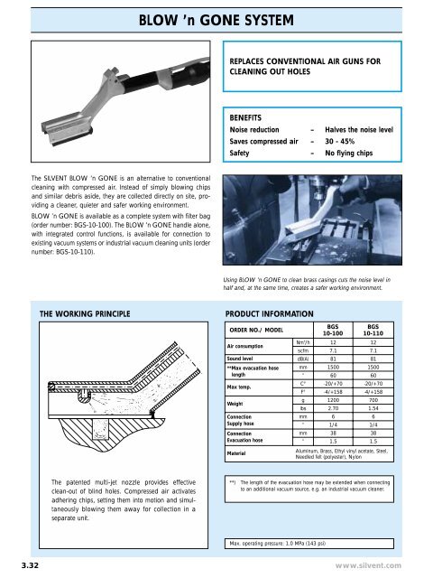 safety gun with a flat nozzle