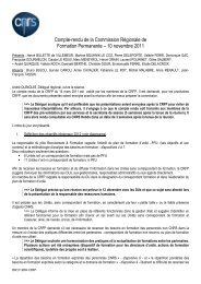 Compte-rendu de la Commission Régionale de - CNRS
