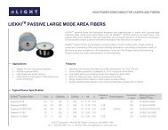 LIEKKI PASSIVE LARGE MODE AREA FIBERS - nLIGHT