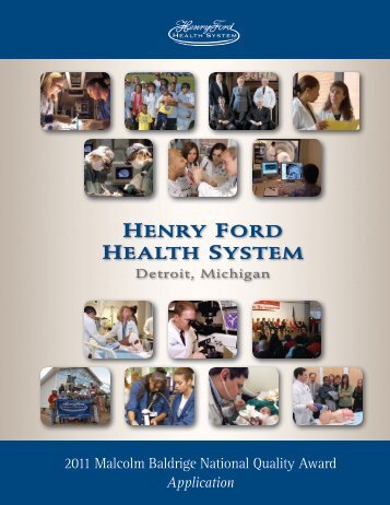 2011 Baldrige Application - Henry Ford Health System