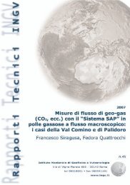 Misure di flusso di geo-gas (CO2, ecc - INGV Home Page