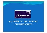 2013 HOBIE CAT 16 EUROPEAN CHAMPIONSHIPS