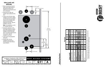 Installation Template for 45HG, 45HBV & 45HZ Electronics Stand ...