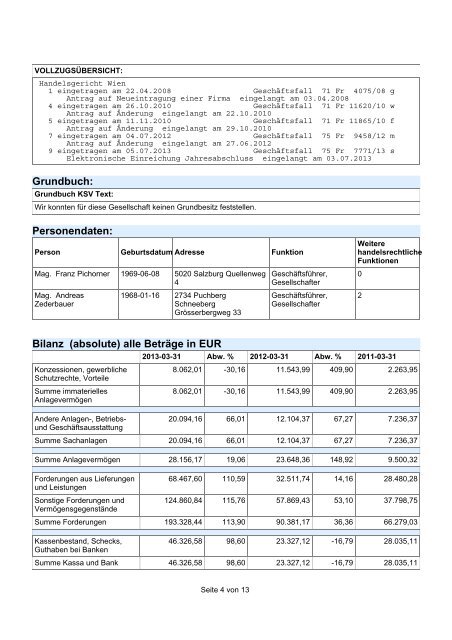 KSV-Auskunft KSV-Datenschutzauskunft Firmen Ihre Anfrage ...