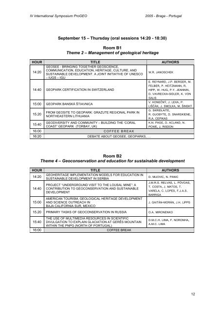 3rd Circular and Programme - Universidade do Minho