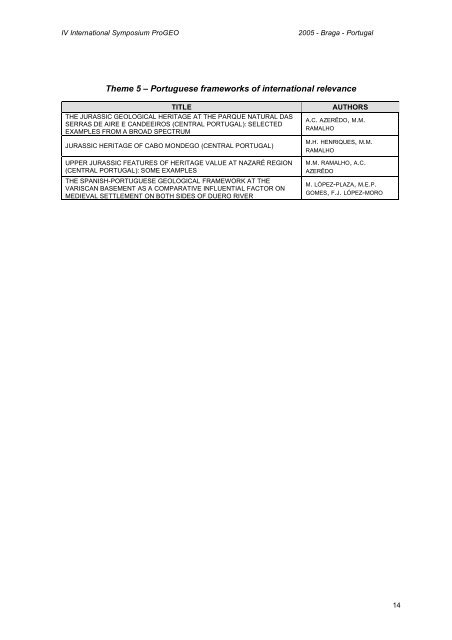 3rd Circular and Programme - Universidade do Minho