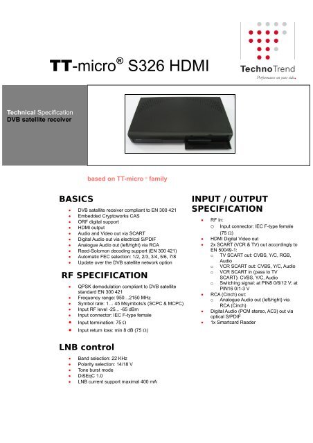 TT-microÃ‚Â® S326 HDMI